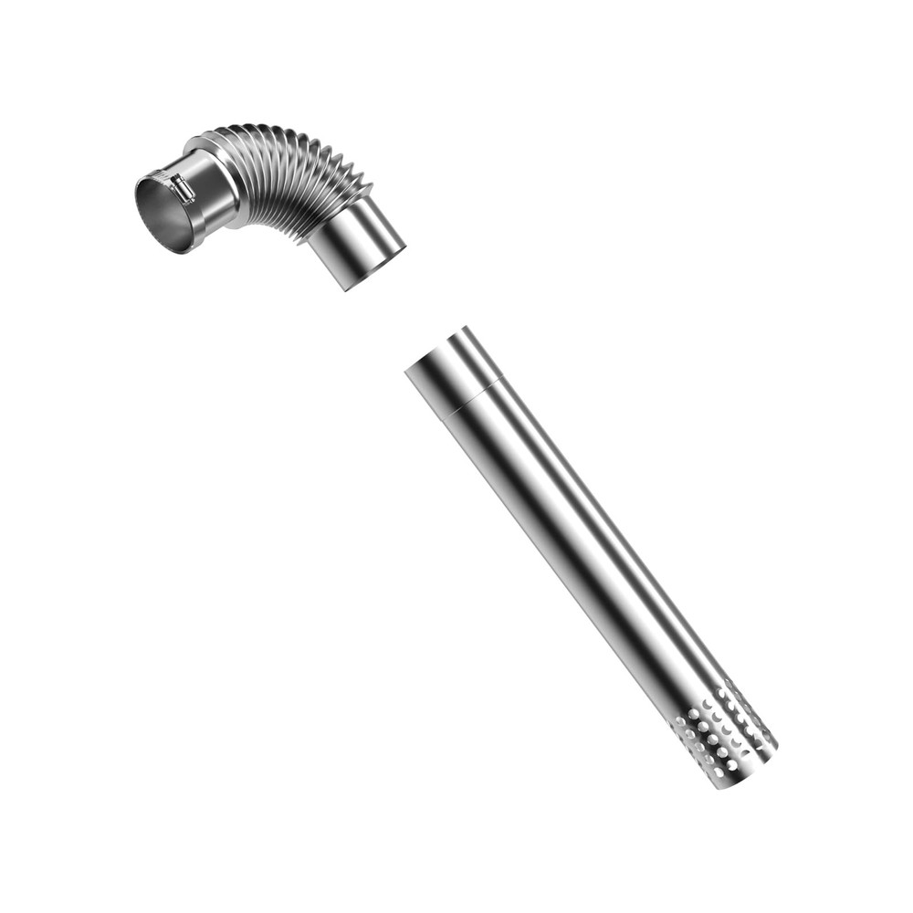 FOGATTI 3 OD Stainless Steel Vent Pipe Kit for Gas Tankless Water Heaters,