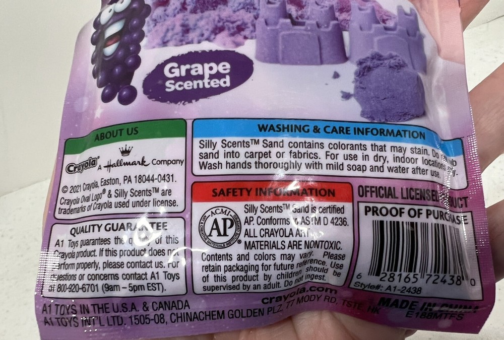Crayola Silly Scents Sand Pack 4.59oz Grape Scented