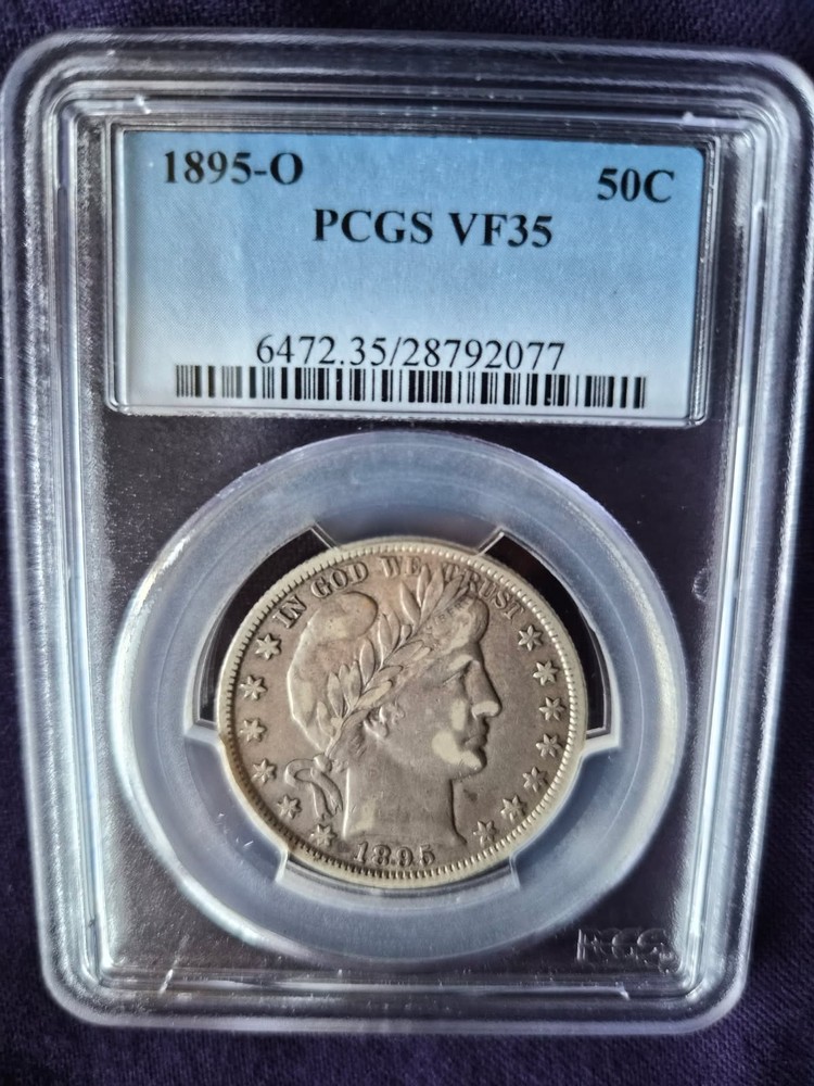 1895-O Barber Half Dollar PCGS VF-35