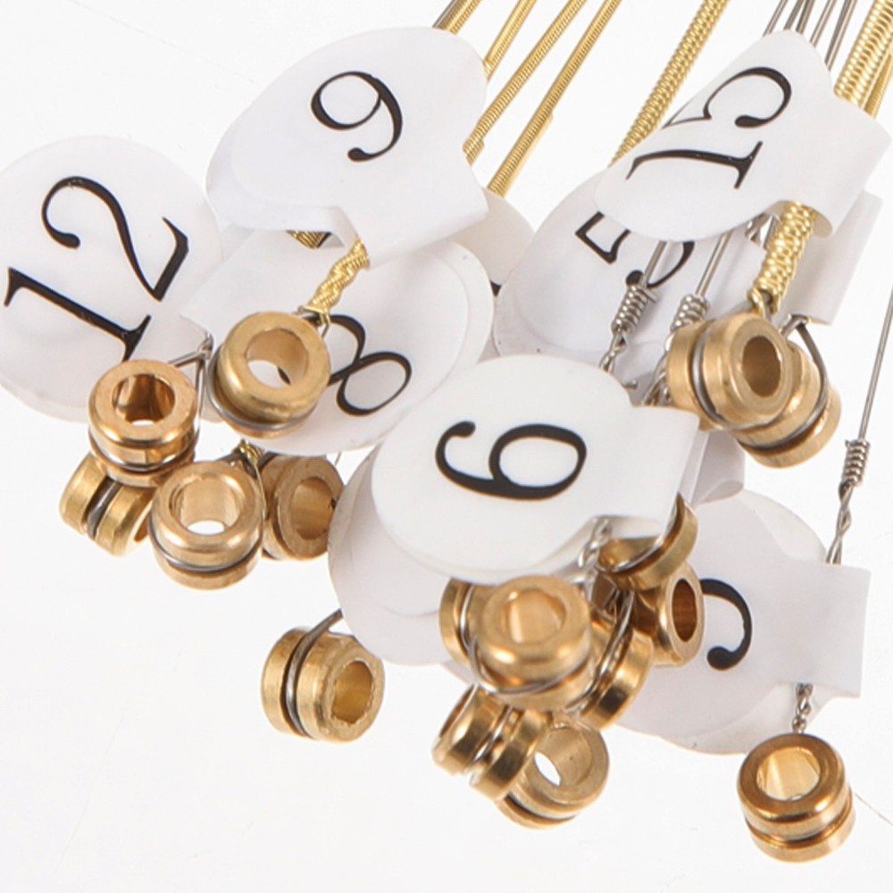 1Set Metal Harp Strings Kit With Tuning Wrench For Easy String Changes