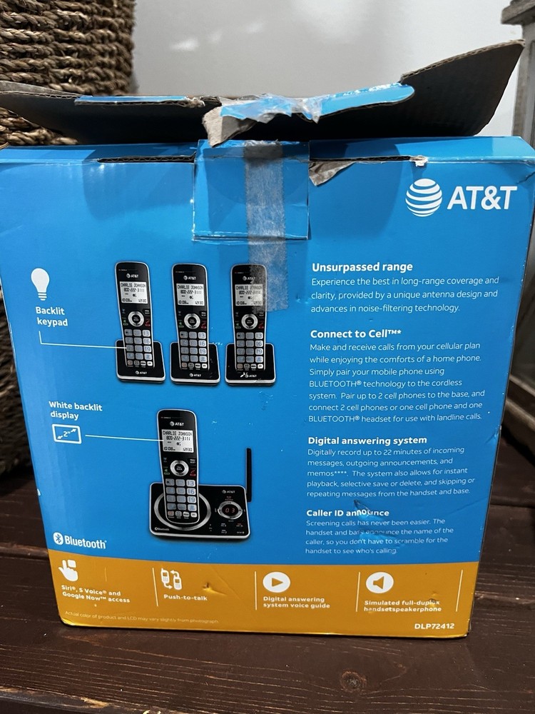 At&T Box Panasonic 4-Handset Answering System
