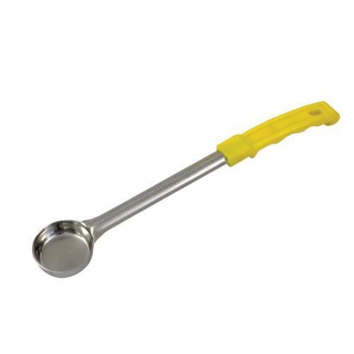 Winco - FPS-1 - 1 oz Yellow Solid Portion Spoon