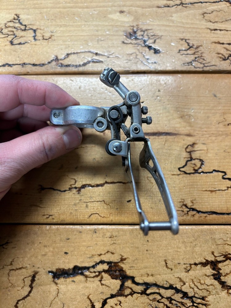 Vintage Suntour ARX Front Derailleur Clamp On 28.6 Bottom Pull Silver