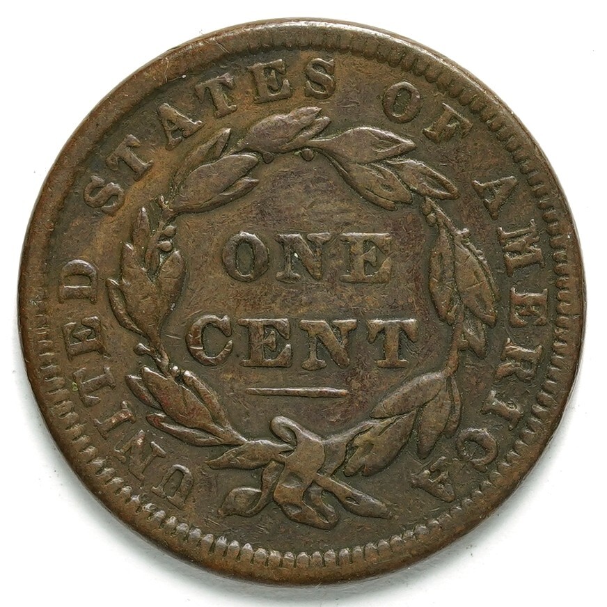 1838 Coronet Head Large Cent