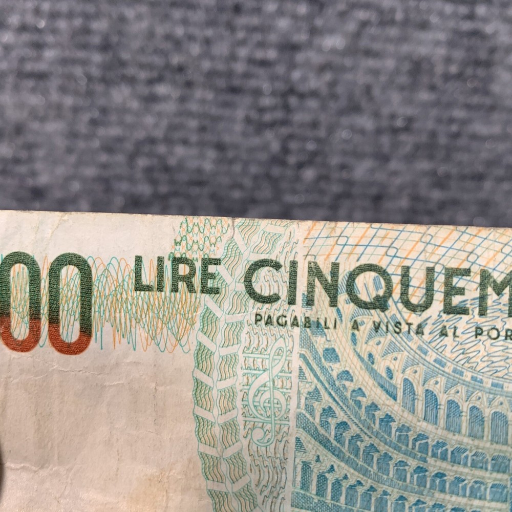 ITALY 1985 5000 LIRE NOTE / BELLINI