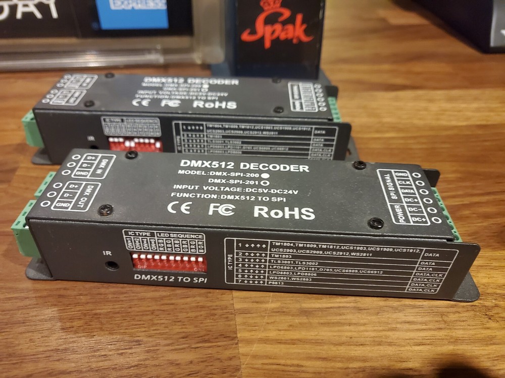 DMX 512 Decoder LED Digital Controllers DC 12V-24V Tested 2 lot Bundle