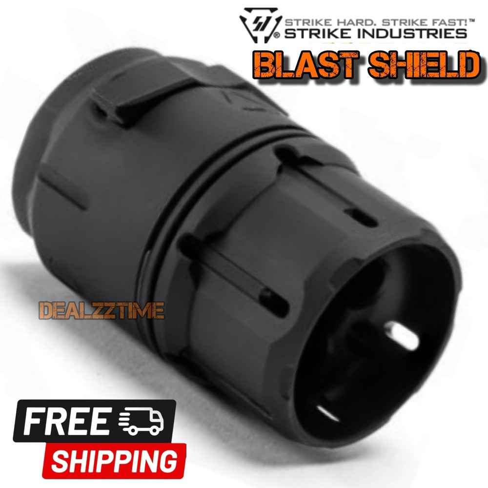 Strike Industrie LOCKING BLAST SHIELD - BLACK - REQUIRES BIRD CAGE COMP