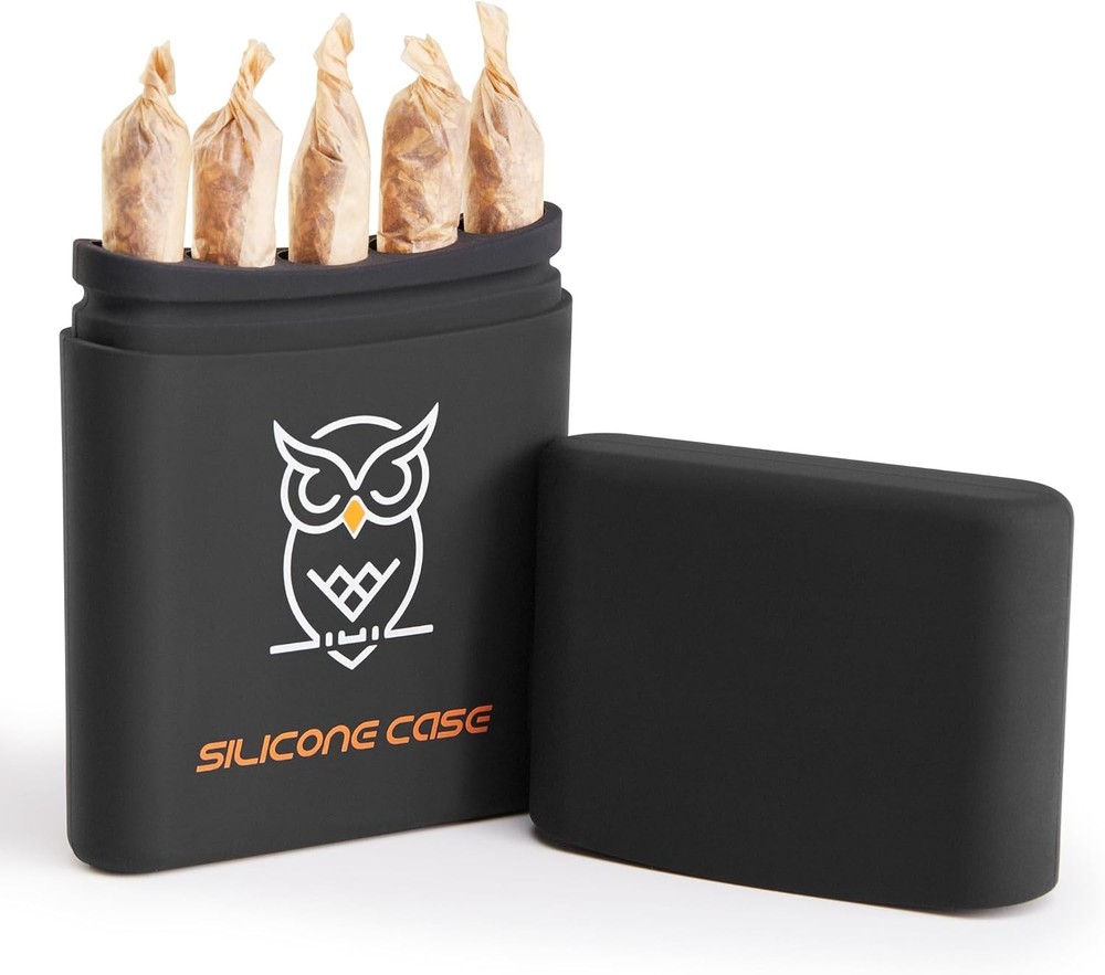 5-Hole King Size Pre-roll Cone Joint Holder Case, Silicone Cigarette Case, Class