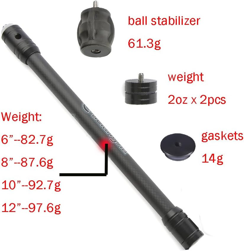 Archery Bow Stabilizer for Compound Bow Carbon Fiber Stabilizer Damping System a