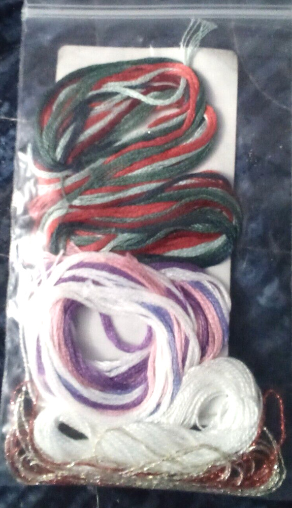 The Victoria Sampler July Bell pull Accessory Thread Pack