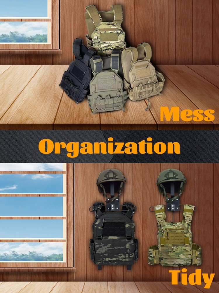 Tactical Accessory Display Rack Ferrous with Helmet Holder Multipurpose mount