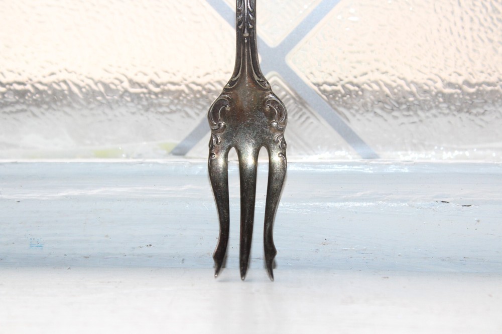 Antique Silverplate Olive or Pickle Fork Community Silver