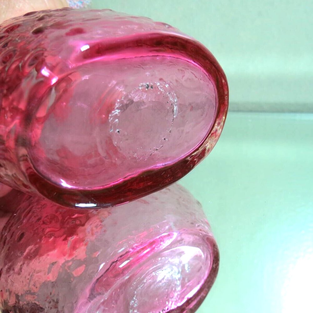 Petite MCM Handblown Cranberry pitcher