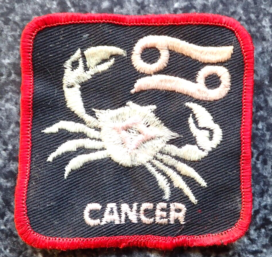 Vintage CANCER Astrology Patch
