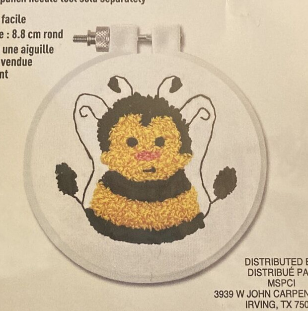 Loops & Threads Bee Punch Needle Kit