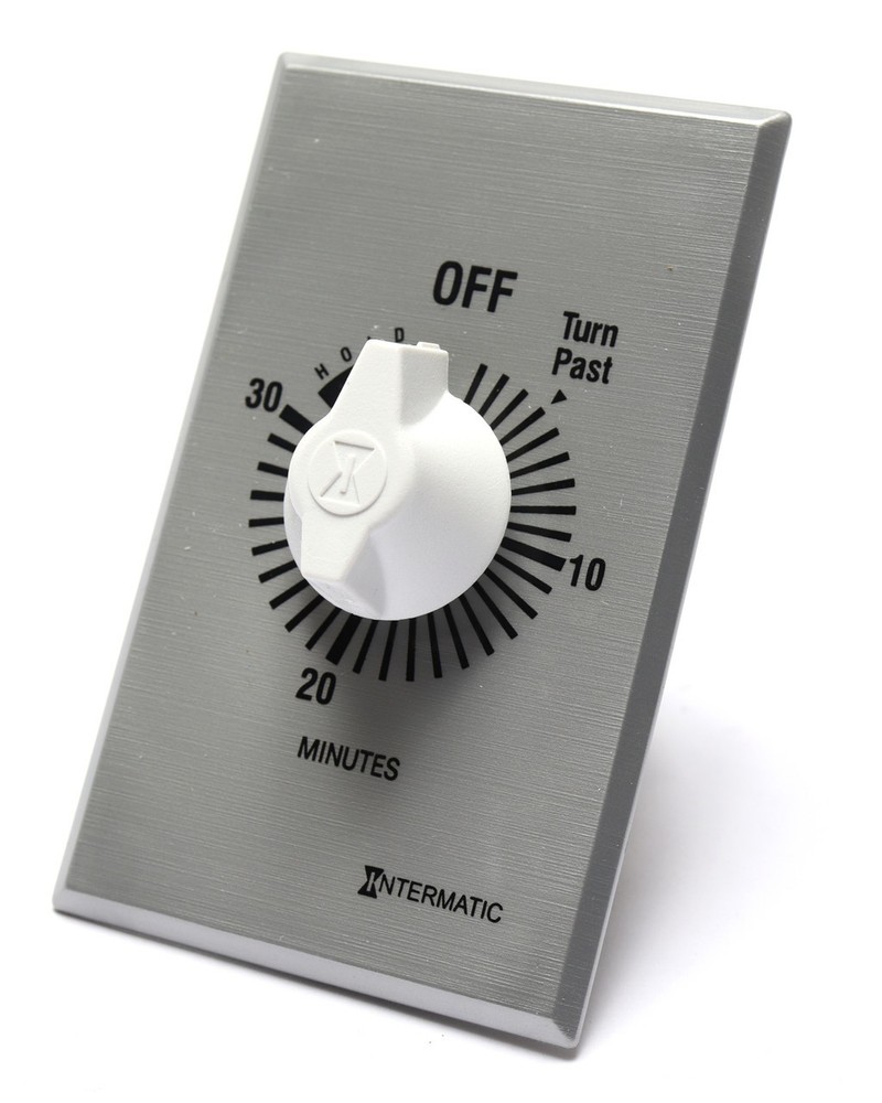 Intermatic FF30MH Spring Wound Countdown Timer, 125-277VAC, Silver