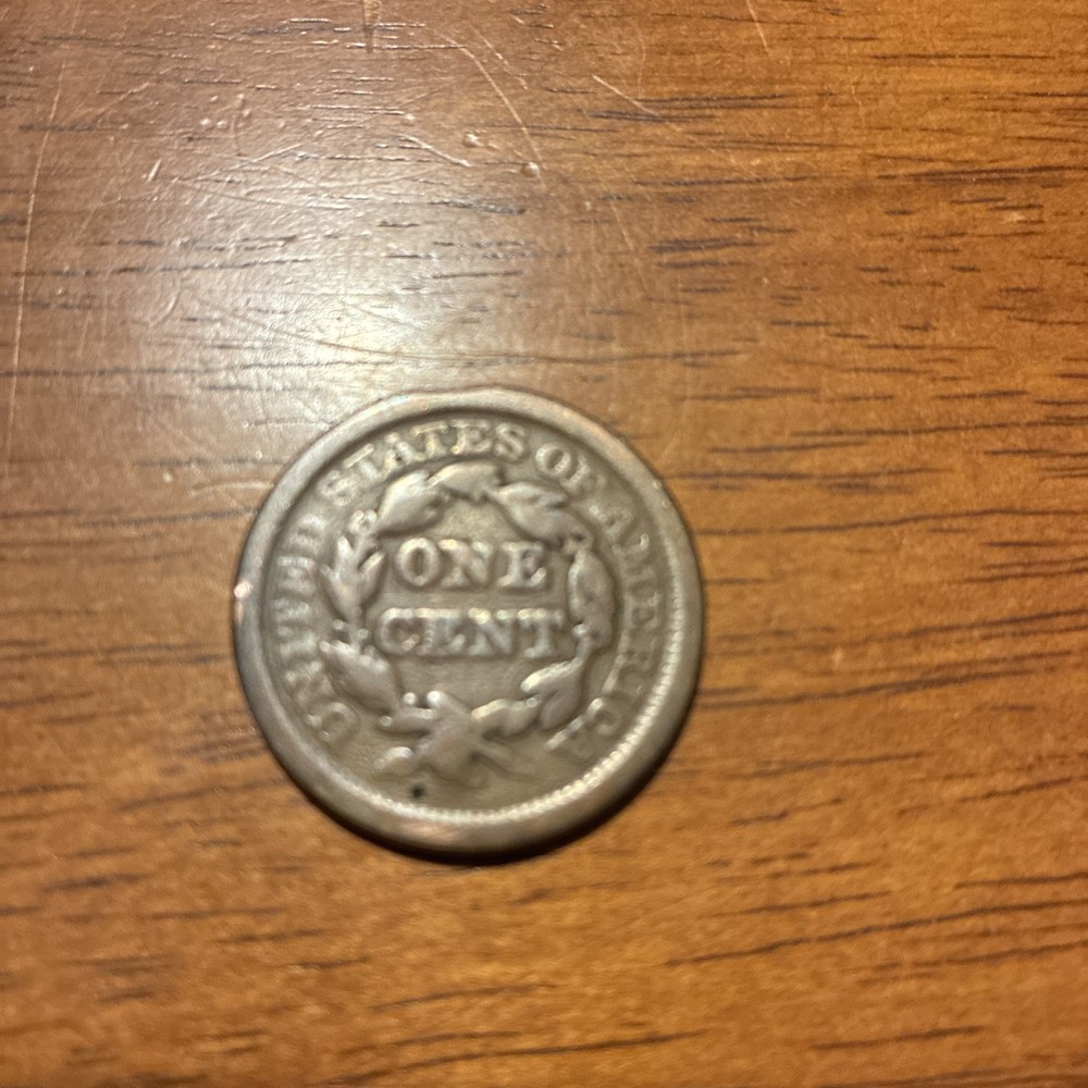 1853 Large One Cent Coin