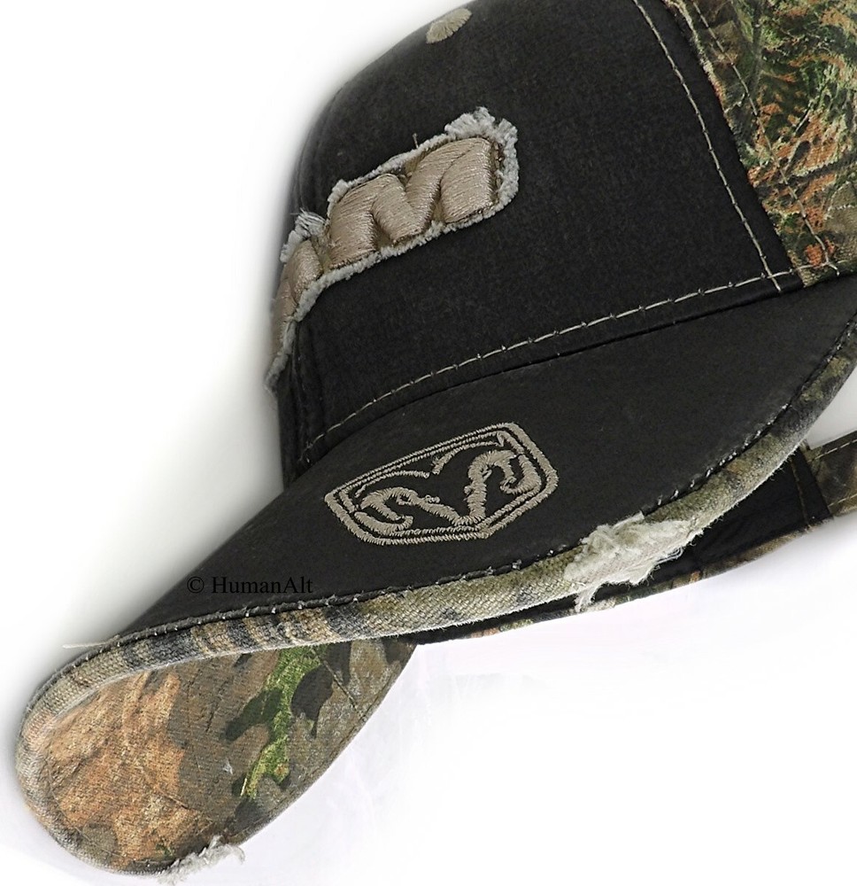 Dodge Ram Weathered Cap with Mossy Oak Back