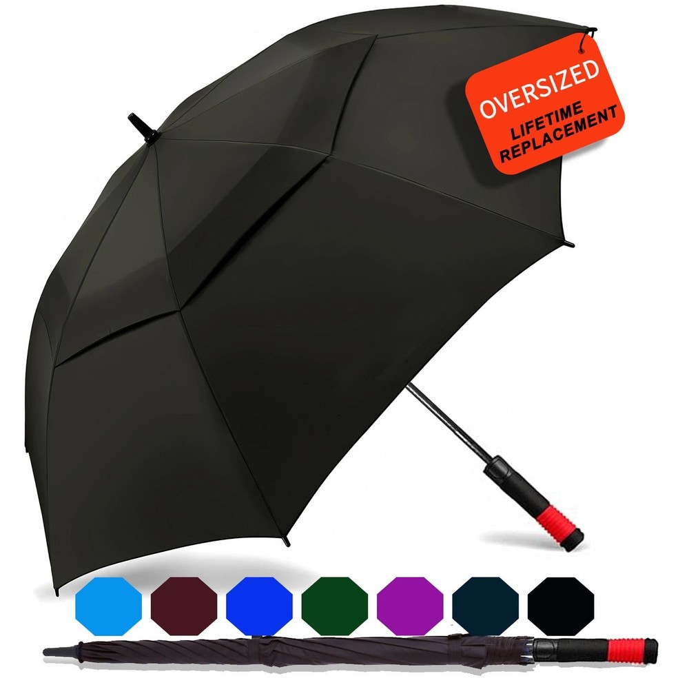 SIEPASA Golf Umbrella Large 62/68/72 Inch Automatic Open Extra Oversize Double