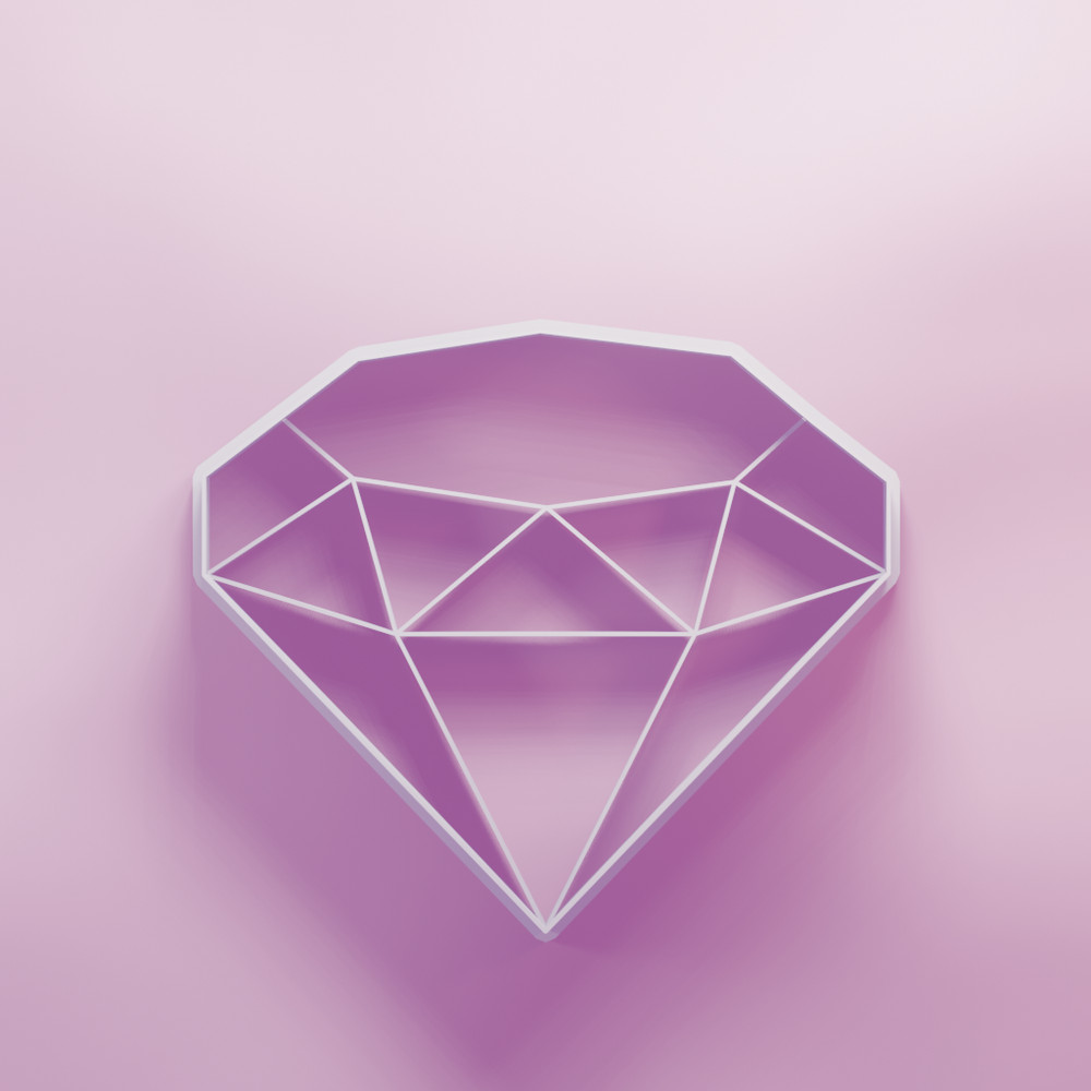 Diamond cookie cutter