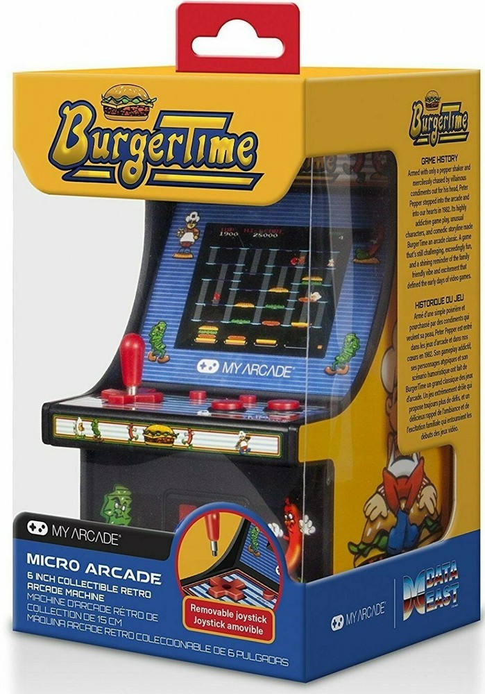 Burger Time Real Mini Cabinet Original My Arcade Retrogaming Data Working!