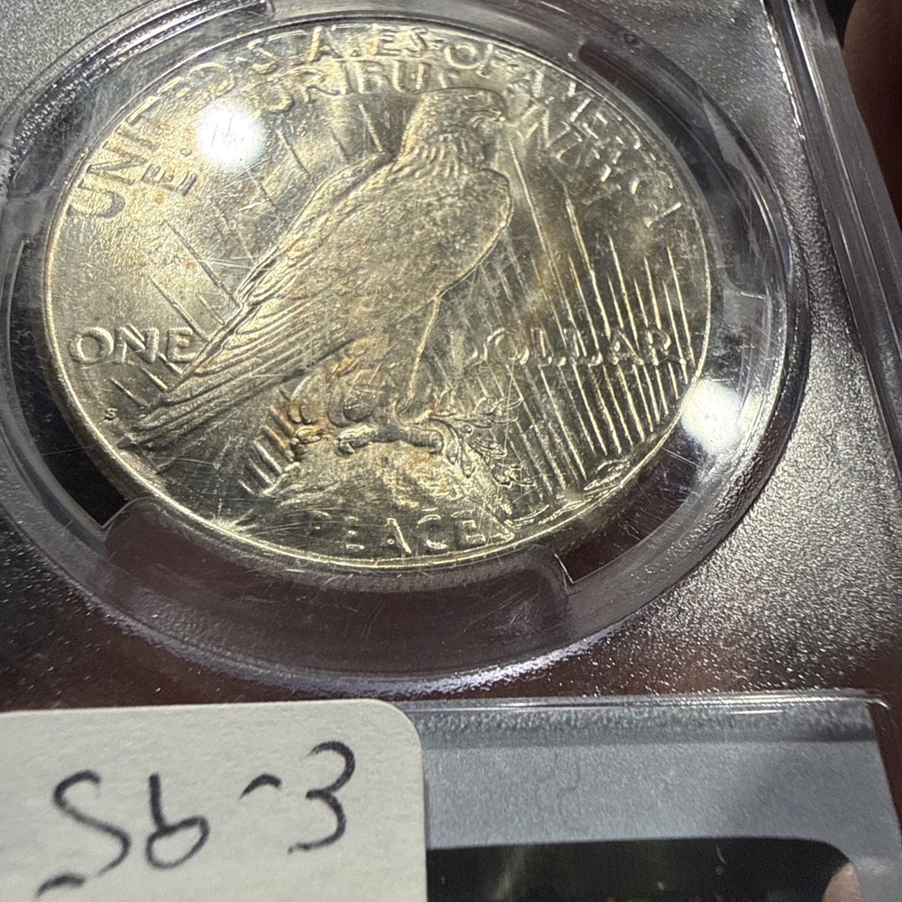 1922-S PEACE DOLLAR MS63 BETTER DATE