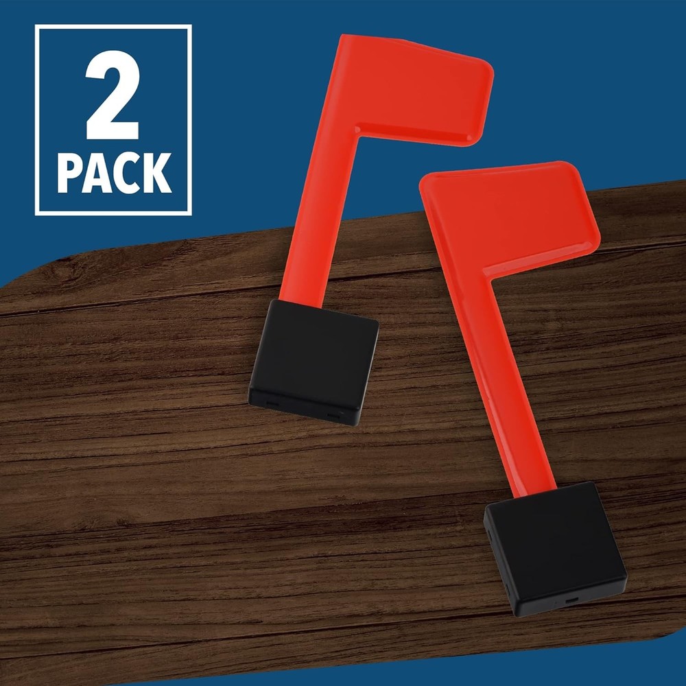 Impresa Mailbox Flag Replacement Kit - 2-Pack, Red Plastic, Surface Mount - Rust