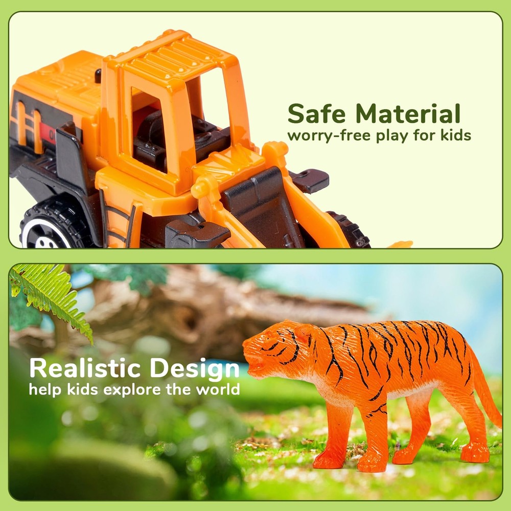 JoyCat Sorting Toys for Toddlers – Sensory Play Box with 48 Sorting Objects, Mon