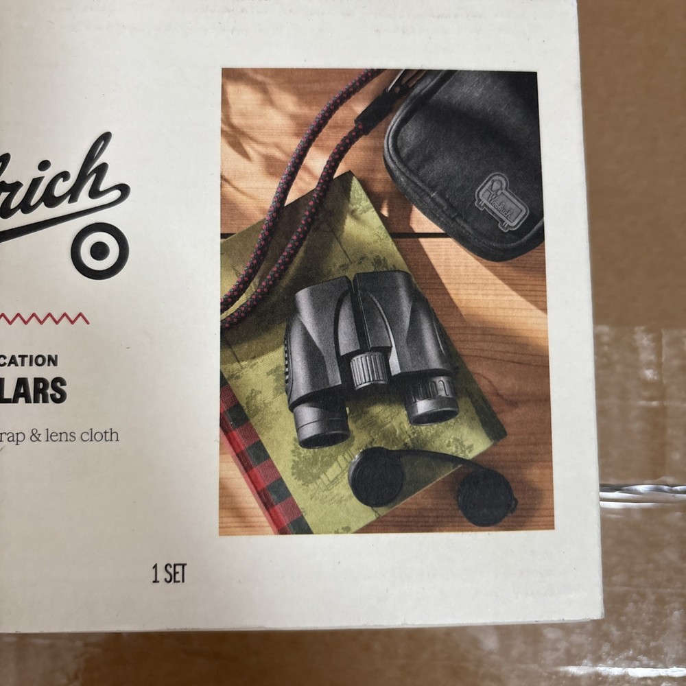 Woolrich Binoculars 8x Magnification Binoculars with Case & Strap Compact