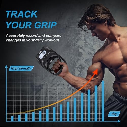 Grip Strength Tester Trainer - Dynamometer Handgrip Measurer Meter, Handheld