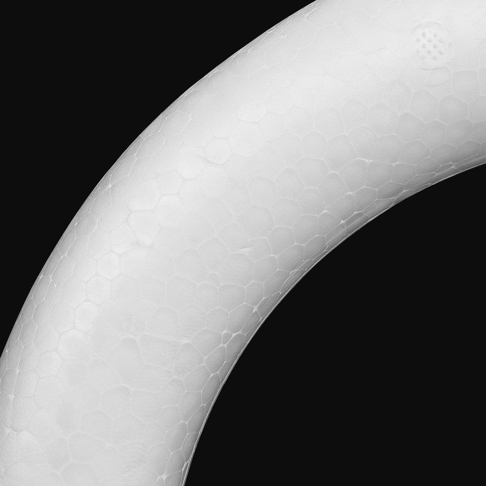 4 Pack 10 Inch Craft Foam Wreath Durable White Polystyrene Ring