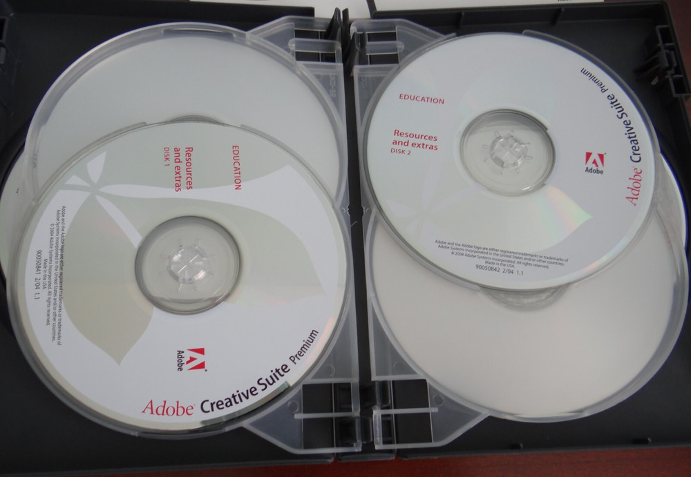 Adobe Creative Suite Premium Education For Windows w/ Serial Numbers 2004