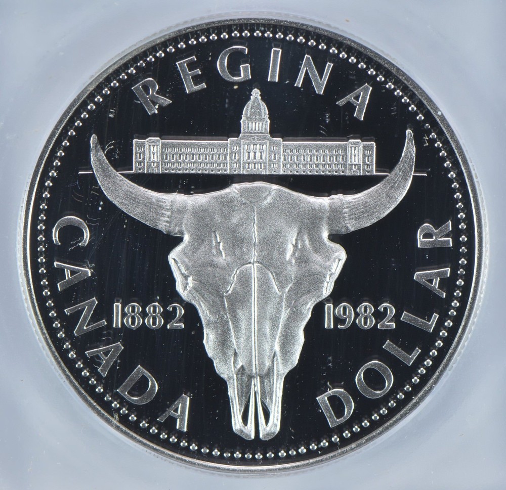 1982 Canada Silver Dollar Regina PR69 DCAM ICG