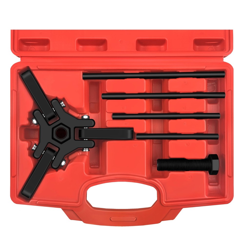 Harmonic Balancer Puller Set, Heavy Duty Adjustable 3 Jaw Pulley Puller Tool,...