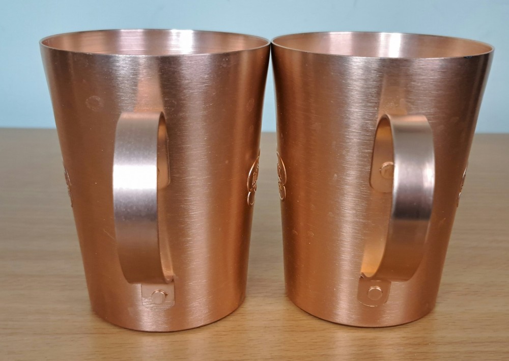Set of 2 Deep Eddy Vodka Copper Mug Set