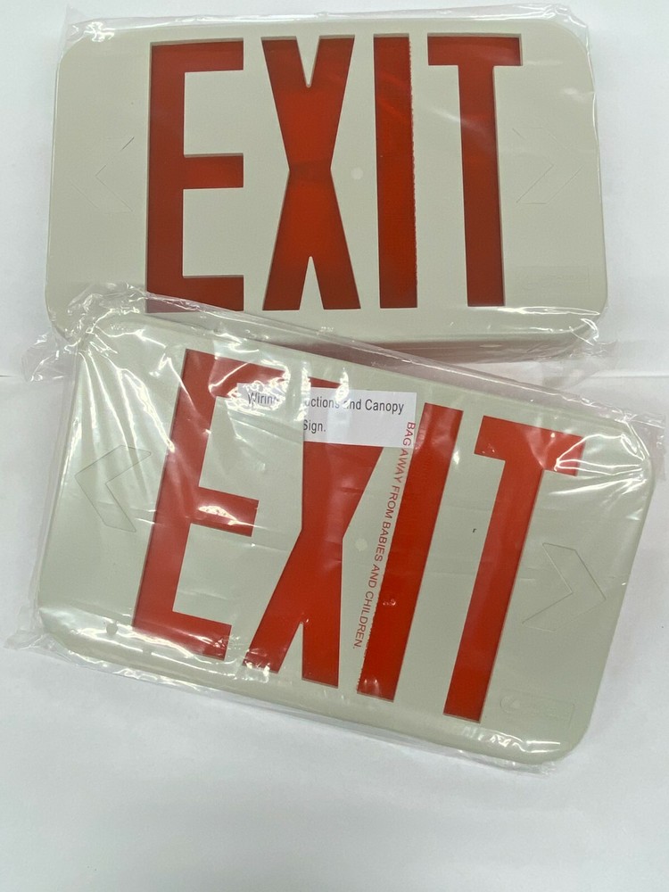 Lithonia Lighting LED Red Exit Sign 210LC6 Dual Voltage