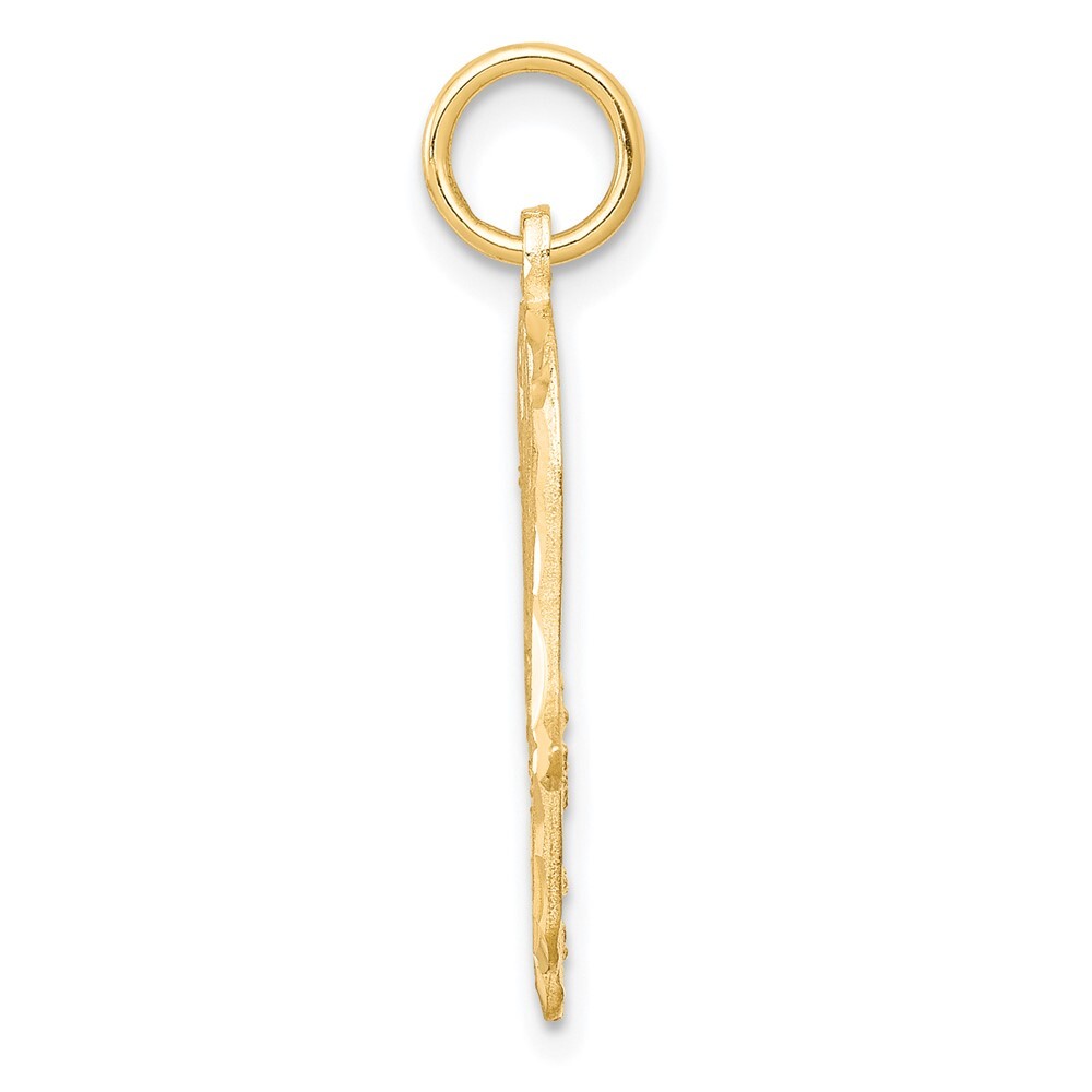 10K Yellow Gold Filigree Chamseh Charm