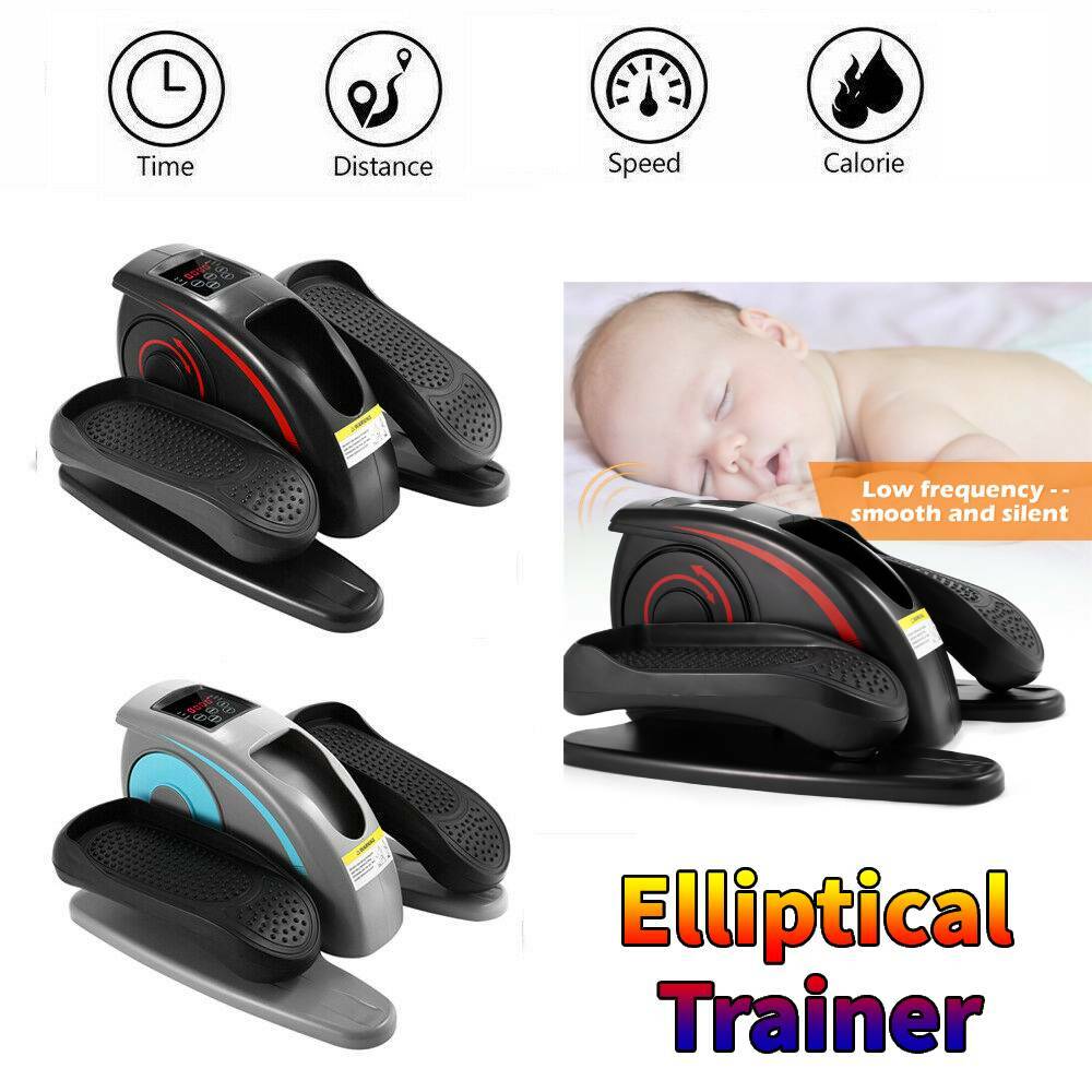 Under Desk Mini Cycle Pedal Exerciser Elliptical Machine Trainer Quiet * Compact