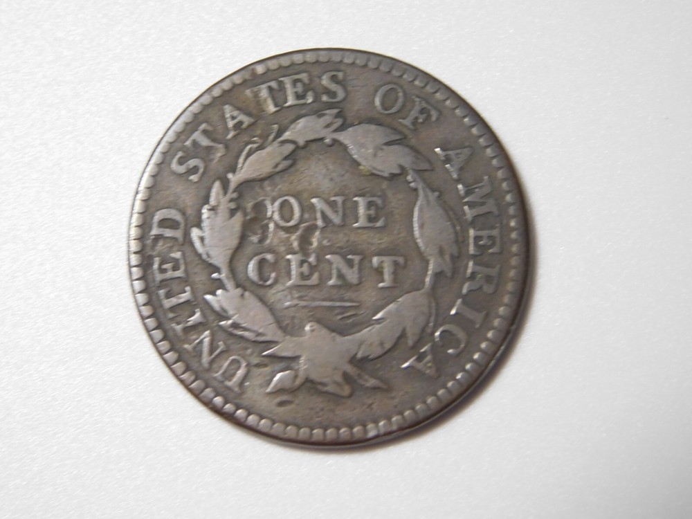 OLD US COIN 1816 CORONET HEAD ROTATED DIE ERROR LARGE CENT