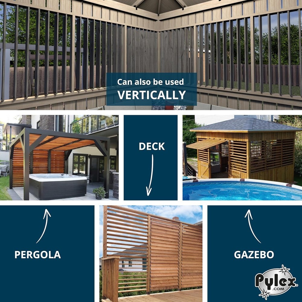 Deck Sunblind System 11060, Louvers Bracket Shutter Hardware Kit