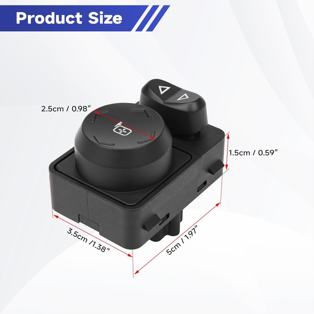 Power Mirror Switch Front Driver Side Compatible with Traverse 2009-2017 and Aca