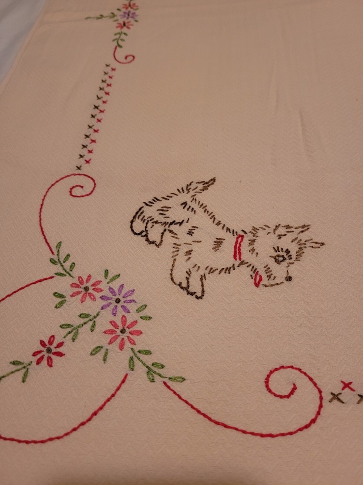 Vintage Embroidered Nursery Linens
