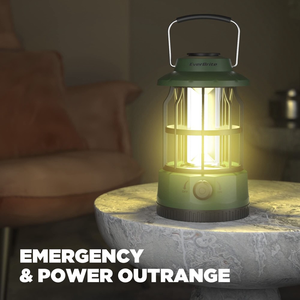 EverBrite LED Camping Lantern USB C Rechargeable Lantern Stepless Dimming Switch