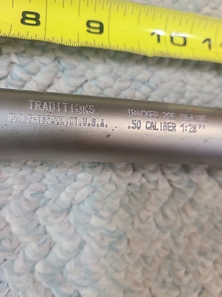 Traditions Tracker 209 .50 Cal. Inline Muzzleloader Barrel Without Breech Plug