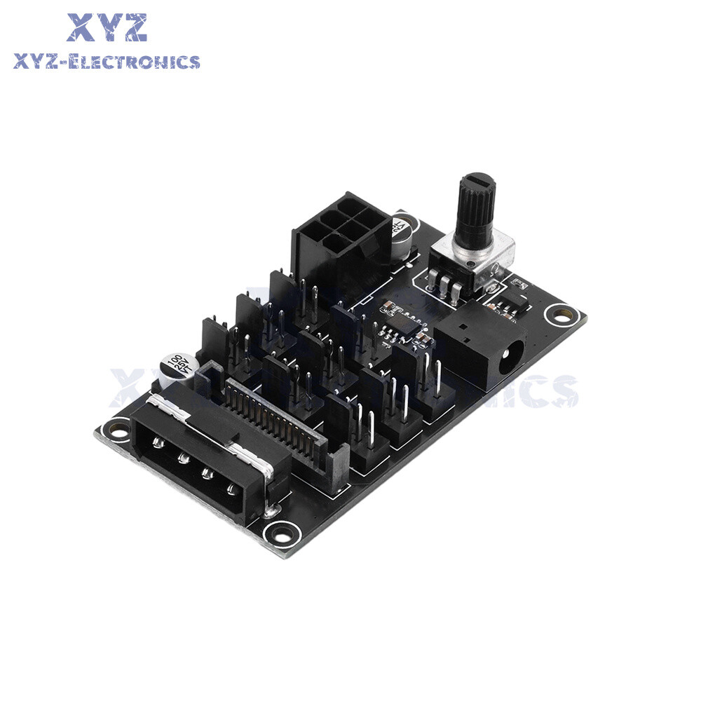 Computer Chassis PWM Violent Fan Speed Controller 9-Channel Fan Hub Controller