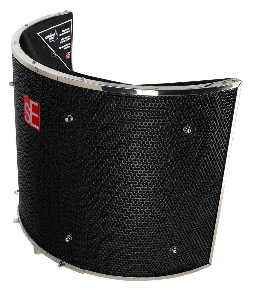 Se Electronics RF Pro Black Portable Acoustic Treatment Filter Isolation Shield