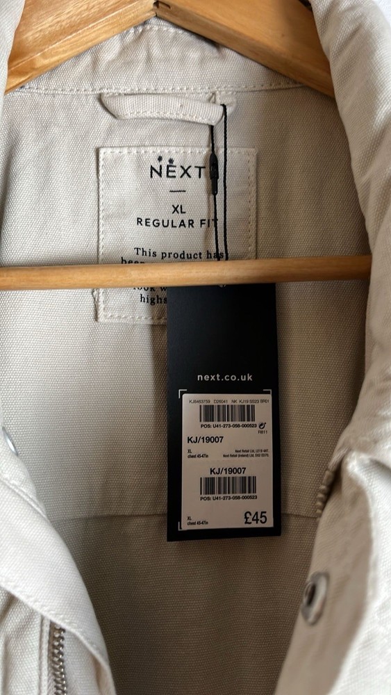 NEXT - REGULAR FIT JACKET - SIZE XL - BEIGE