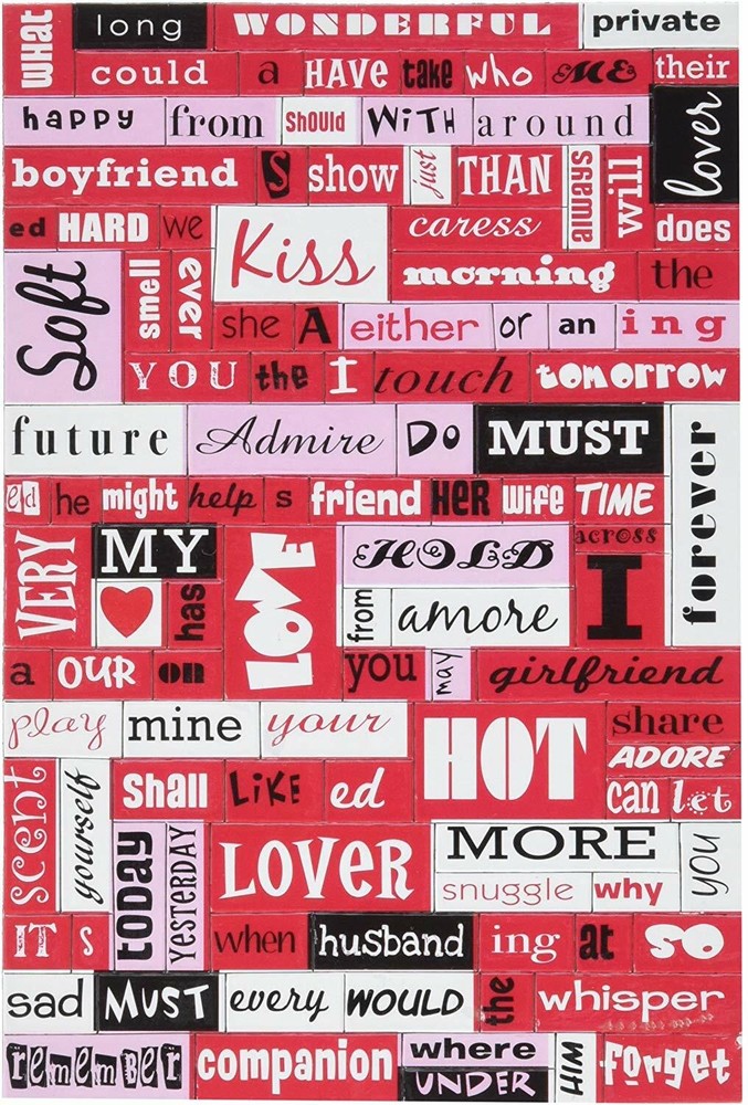 Valentine's Day Poetry Conversation Magnets, Regular