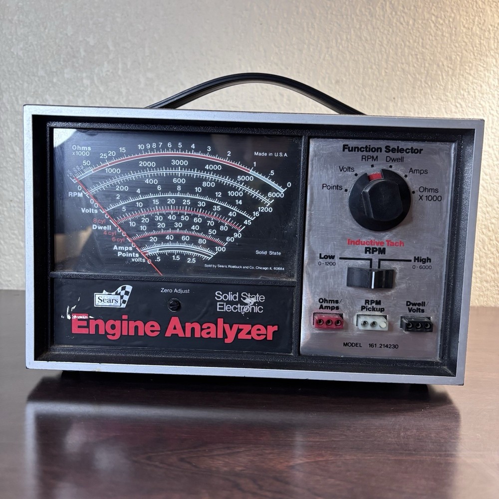 Sears Craftsman Model 161.214230 Solid State Electronic Engine Analyzer *NOTES*