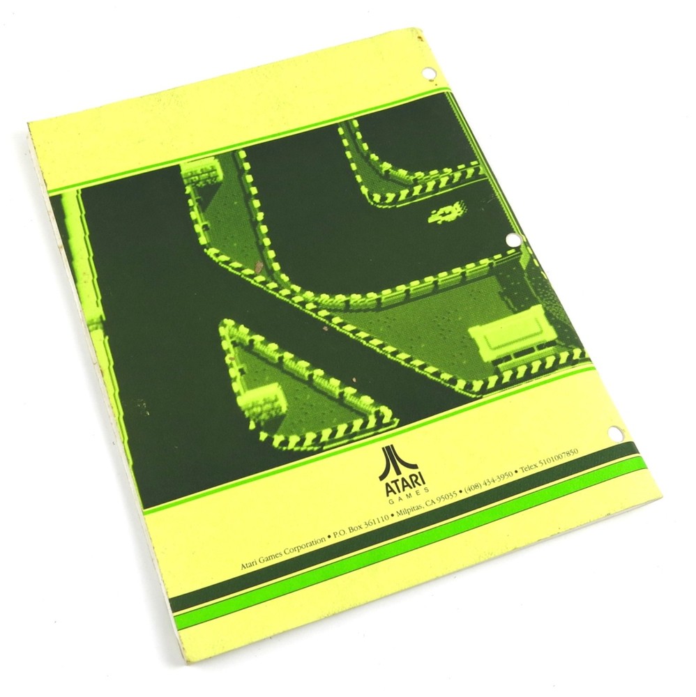 Atari Super Sprint Arcade Game Operators Manual 1986